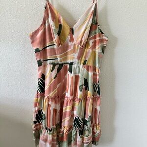 Multicolor Strappy Dress